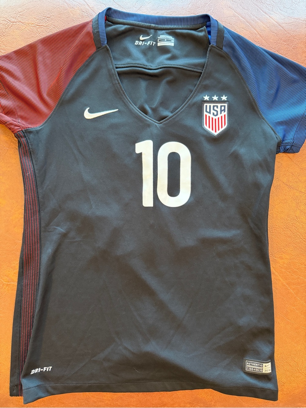 Nike Dri-FIT Athletic Top - Black with Blue Trim